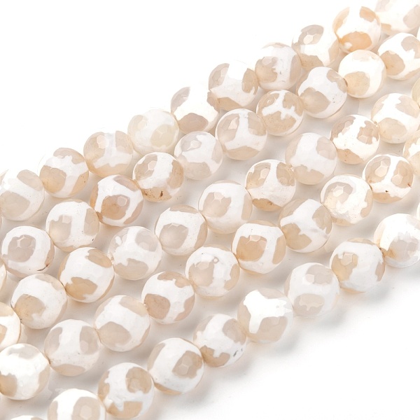 PandaHall Tibetan Style Turtle Back Pattern dZi Beads Strands, Natural Agate, Giraffe Skin Agate, Dyed, Faceted, Round, White, 10mm, Hole...
PandaHall Tibetan Style Turtle Back Pattern dZi Beads Strands, Natural Agate, Giraffe Skin Agate, Dyed, Faceted, Round, White, 10mm, Hole...