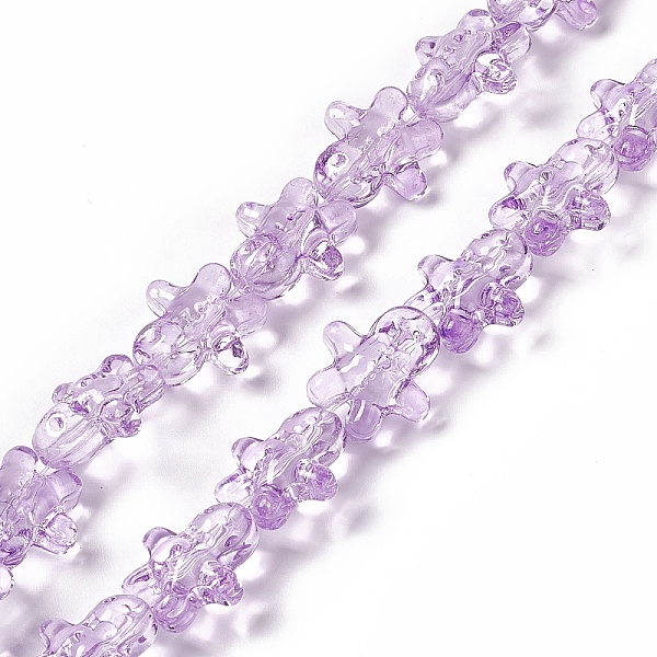 PandaHall Transparent Glass Beads, Ginger Man, for Christmas, Lilac, 15x14x7mm, Hole: 1mm, about 50pcs/strand, 27.17''~27.95''(69~71cm)..., Purple
PandaHall Transparent Glass Beads, Ginger Man, for Christmas, Lilac, 15x14x7mm, Hole: 1mm, about 50pcs/strand, 27.17''~27.95''(69~71cm)..., Purple