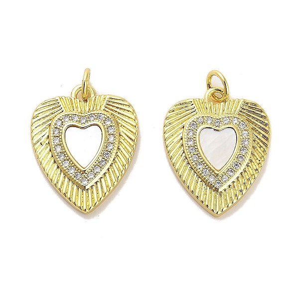 PandaHall Brass Micro Pave Clear Cubic Zirconia Pendants, with Shell, Jump Rings, Real 18K Gold Plated, Heart, 19.5x16x3mm, Hole: 3.5mm...
PandaHall Brass Micro Pave Clear Cubic Zirconia Pendants, with Shell, Jump Rings, Real 18K Gold Plated, Heart, 19.5x16x3mm, Hole: 3.5mm...