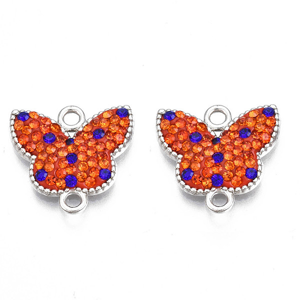 PandaHall Rack Plating Alloy Links Connectors, with Polymer Clay Rhinestone, Cadmium Free & Lead Free, Platinum Plated, Butterfly, Hyacinth..., Red
PandaHall Rack Plating Alloy Links Connectors, with Polymer Clay Rhinestone, Cadmium Free & Lead Free, Platinum Plated, Butterfly, Hyacinth..., Red