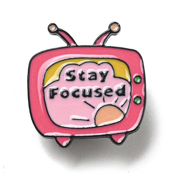 PandaHall Enamel Pins, Electrophoresis Black Plated Alloy Brooch, Word Stay Focused, Television, 27.5x25.5x2mm Alloy+Enamel Furniture &...
PandaHall Enamel Pins, Electrophoresis Black Plated Alloy Brooch, Word Stay Focused, Television, 27.5x25.5x2mm Alloy+Enamel Furniture &...