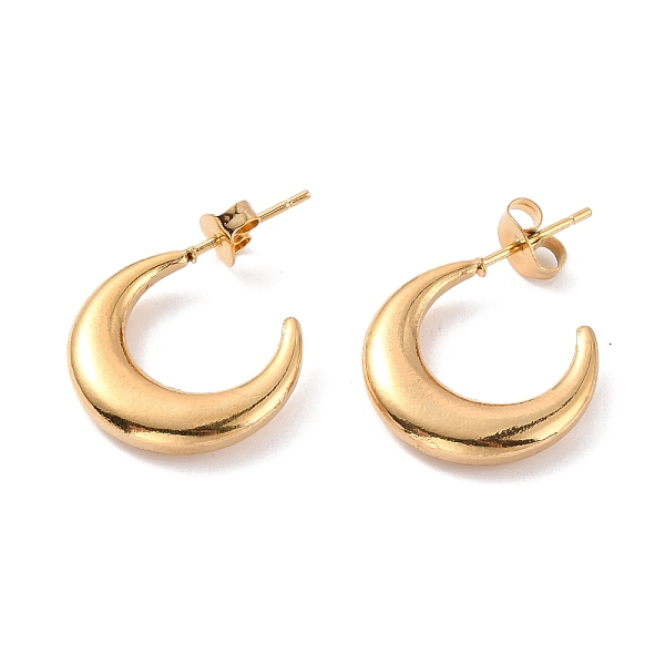PandaHall Vacuum Plating 304 Stainless Steel Crescent Moon Stud Earrings for Women, Golden, 26x18x3.5mm, Pin: 0.8mm 304 Stainless Steel Moon
PandaHall Vacuum Plating 304 Stainless Steel Crescent Moon Stud Earrings for Women, Golden, 26x18x3.5mm, Pin: 0.8mm 304 Stainless Steel Moon