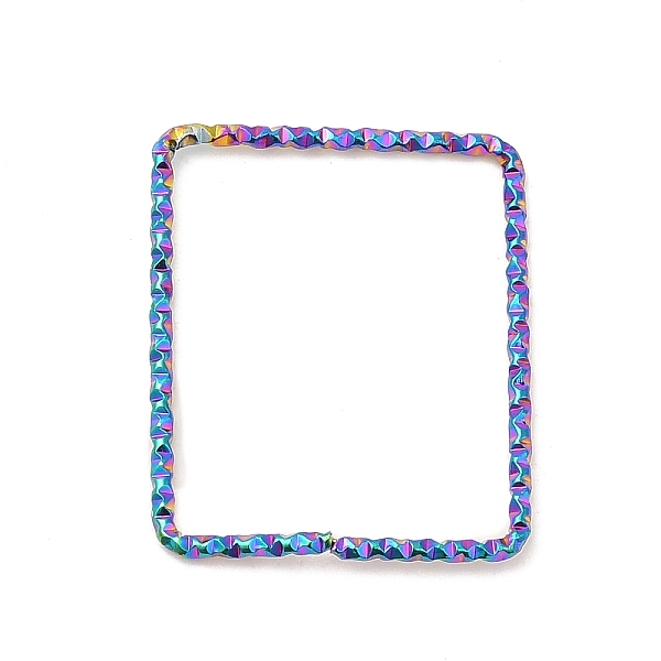 PandaHall 304 Stainless Steel Linking Rings, Textured, Rectangle, Rainbow Color, 22.5x18.5x1mm, Inner Diameter: 20x16.5mm 304 Stainless...
PandaHall 304 Stainless Steel Linking Rings, Textured, Rectangle, Rainbow Color, 22.5x18.5x1mm, Inner Diameter: 20x16.5mm 304 Stainless...