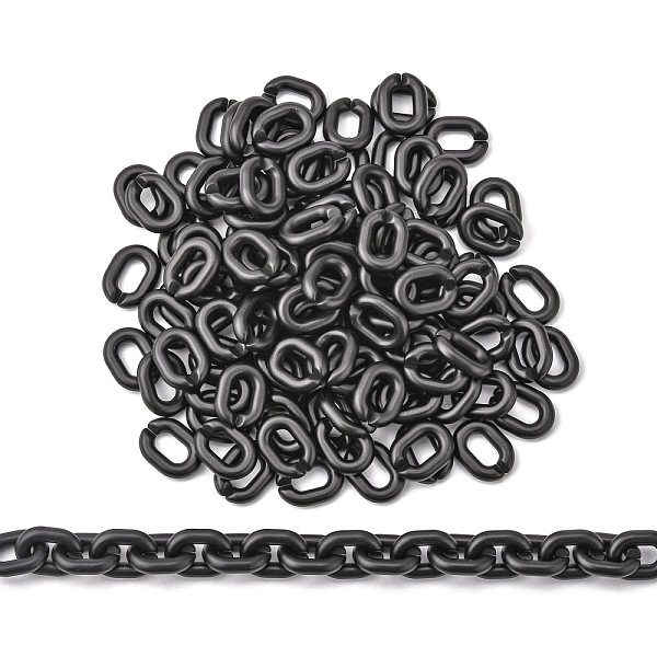 PandaHall Opaque Spray Painted Acrylic Linking Rings, Quick Link Connectors, for Cable Chains Making, Frosted, Oval, Black, 19x14.5x4.5mm...
PandaHall Opaque Spray Painted Acrylic Linking Rings, Quick Link Connectors, for Cable Chains Making, Frosted, Oval, Black, 19x14.5x4.5mm...