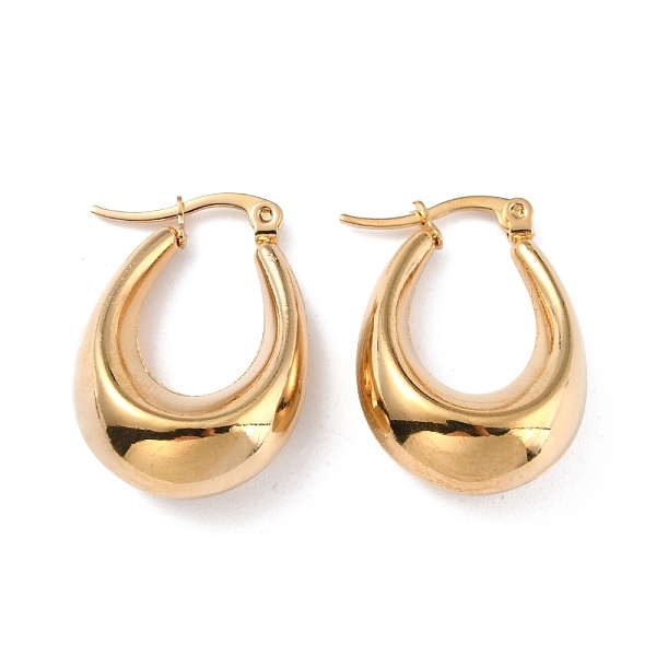 PandaHall 304 Stainless Steel Hoop Earrings, Hypoallergenic Earrings, Real 24K Gold Plated, 28x19x10mm, Pin: 0.7x1mm 304 Stainless Steel...
PandaHall 304 Stainless Steel Hoop Earrings, Hypoallergenic Earrings, Real 24K Gold Plated, 28x19x10mm, Pin: 0.7x1mm 304 Stainless Steel...