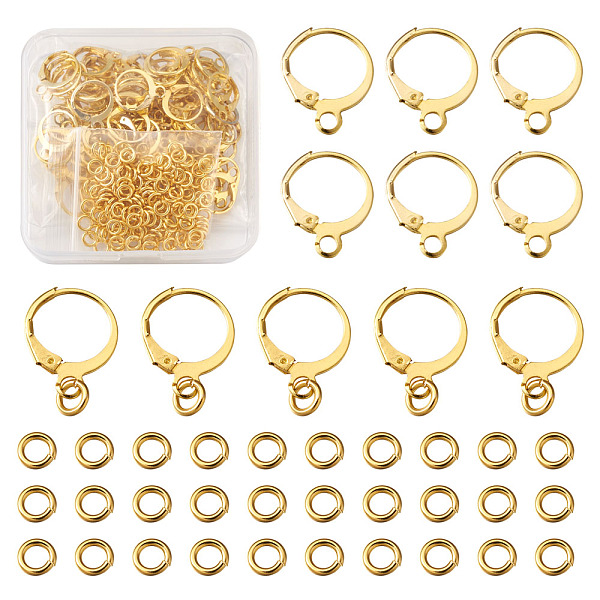 PandaHall Brass Huggie Hoop Earring Findings & Open Jump Rings, with Loop, Long-Lasting Plated, Golden, 250pcs/box Brass
PandaHall Brass Huggie Hoop Earring Findings & Open Jump Rings, with Loop, Long-Lasting Plated, Golden, 250pcs/box Brass