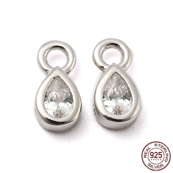 PandaHall Real Platinum Plated Rhodium Plated 925 Sterling Silver Charms, with Clear Cubic Zirconia, with S925 Stamp, Teardrop, 6.3x3x2mm...
PandaHall Real Platinum Plated Rhodium Plated 925 Sterling Silver Charms, with Clear Cubic Zirconia, with S925 Stamp, Teardrop, 6.3x3x2mm...