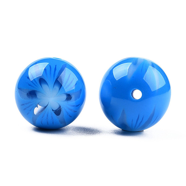 PandaHall Flower Opaque Resin Beads, Round, Dodger Blue, 20x19mm, Hole: 2mm Resin Round
PandaHall Flower Opaque Resin Beads, Round, Dodger Blue, 20x19mm, Hole: 2mm Resin Round