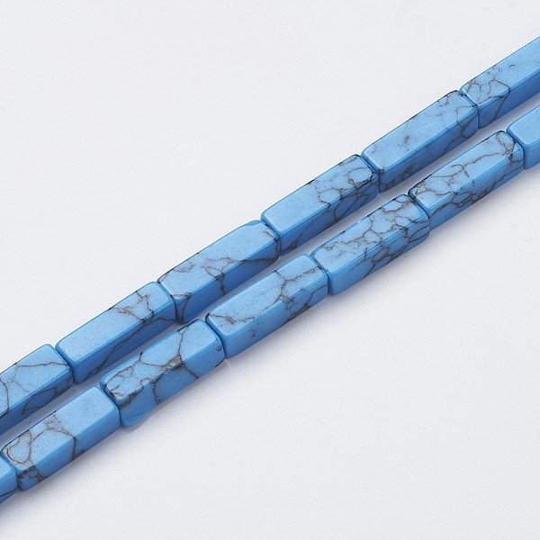 PandaHall Synthetic Turquoise Beads Strands, Cuboid, 13~13.5x3~5x3~5mm, Hole: 0.5mm, about 29~31pcs/strand, 15.3~15.7 inch(390~400mm)...
PandaHall Synthetic Turquoise Beads Strands, Cuboid, 13~13.5x3~5x3~5mm, Hole: 0.5mm, about 29~31pcs/strand, 15.3~15.7 inch(390~400mm)...