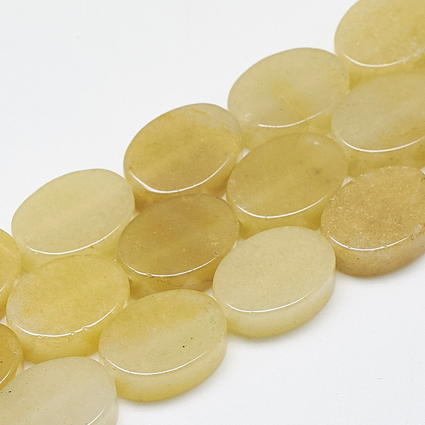 PandaHall Natural Topaz Jade Beads Strands, Oval, 14~15x10~11x5mm, Hole: 1mm, about 28pcs/strand, 15.3 inch~16.1 inch Topaz Jade Oval
PandaHall Natural Topaz Jade Beads Strands, Oval, 14~15x10~11x5mm, Hole: 1mm, about 28pcs/strand, 15.3 inch~16.1 inch Topaz Jade Oval
