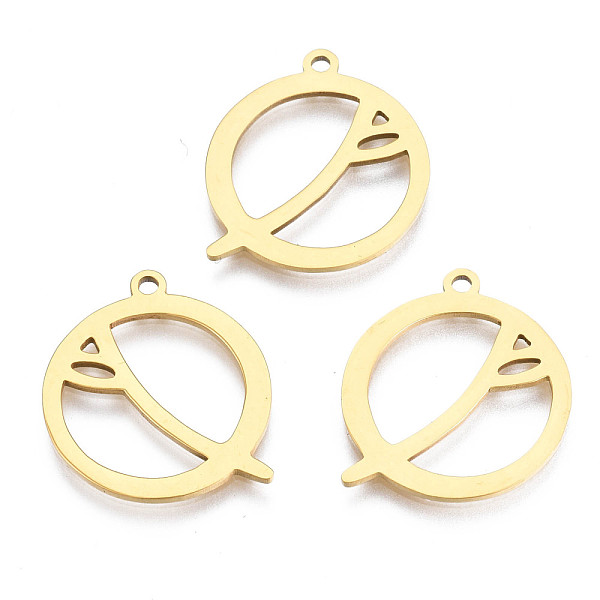 PandaHall Ion Plating(IP) 201 Stainless Steel Pendants, Laser Cut, Flat Round with Branch, Golden, 19.5x17.5x1mm, Hole: 1.4mm 201 Stainless...
PandaHall Ion Plating(IP) 201 Stainless Steel Pendants, Laser Cut, Flat Round with Branch, Golden, 19.5x17.5x1mm, Hole: 1.4mm 201 Stainless...