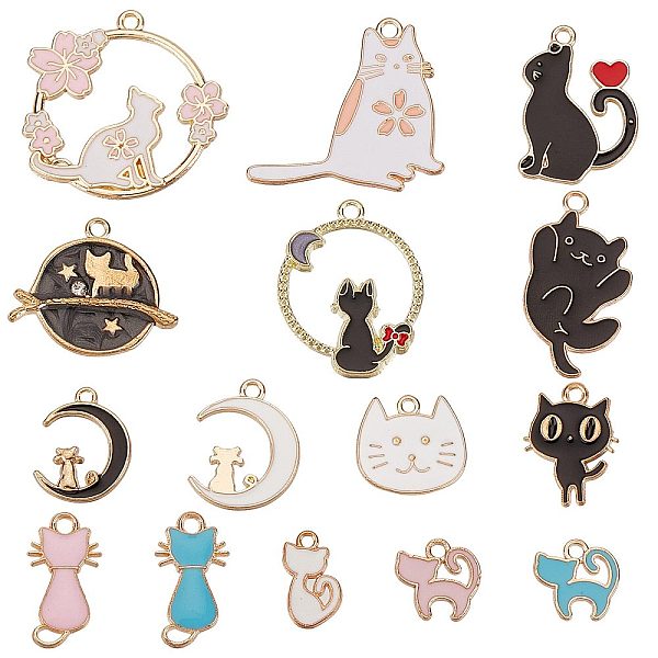 PandaHall SUNNYCLUE 1 Box 30Pcs Cat Charms Enamel Charms Cats Head Dainty Kitty Charm Cute Animals Pets Black Cat Sakura Flowers Crescent..., Multicolor
PandaHall SUNNYCLUE 1 Box 30Pcs Cat Charms Enamel Charms Cats Head Dainty Kitty Charm Cute Animals Pets Black Cat Sakura Flowers Crescent..., Multicolor
