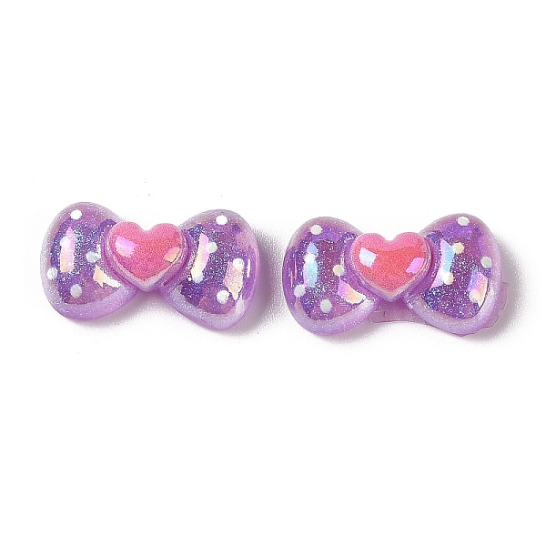 PandaHall Glitter Plated Resin Cabochons, Bowknot, Medium Purple, 13x24x8.5mm Resin Bowknot
PandaHall Glitter Plated Resin Cabochons, Bowknot, Medium Purple, 13x24x8.5mm Resin Bowknot