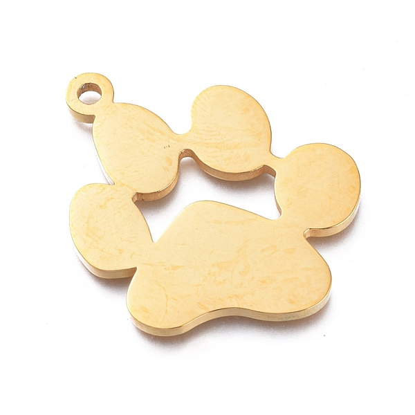 PandaHall Ion Plating(IP) 304 Stainless Steel Pendants, Manual Polishing, Dog Footprint, Golden, 31x24.5x1.8mm, Hole: 2mm 304 Stainless...
PandaHall Ion Plating(IP) 304 Stainless Steel Pendants, Manual Polishing, Dog Footprint, Golden, 31x24.5x1.8mm, Hole: 2mm 304 Stainless...