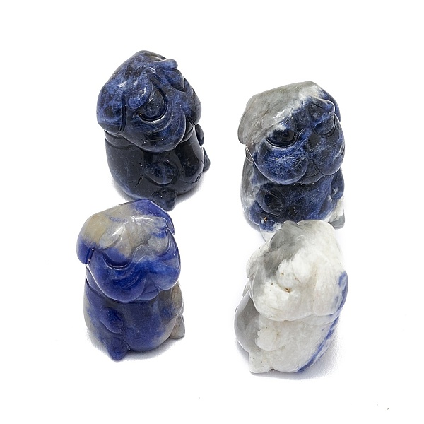PandaHall Natural Sodalite Sculpture Display Decorations, for Home Office Desk, Dog, 20.5~22x20~23x27~30mm Sodalite Dog
PandaHall Natural Sodalite Sculpture Display Decorations, for Home Office Desk, Dog, 20.5~22x20~23x27~30mm Sodalite Dog