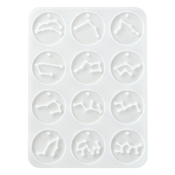 PandaHall Twelve Constellations Round Pendants Silicone Molds, Resin Casting Molds, for UV Resin, Epoxy Resin Jewelry Making, White...
PandaHall Twelve Constellations Round Pendants Silicone Molds, Resin Casting Molds, for UV Resin, Epoxy Resin Jewelry Making, White...