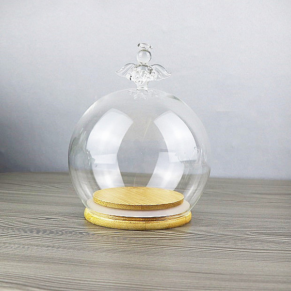 PandaHall Angel Glass Dome Cover, Decorative Display Case, Cloche Bell Jar Terrarium with Wood Base, for DIY Preserved Flower Gift, Clear...
PandaHall Angel Glass Dome Cover, Decorative Display Case, Cloche Bell Jar Terrarium with Wood Base, for DIY Preserved Flower Gift, Clear...