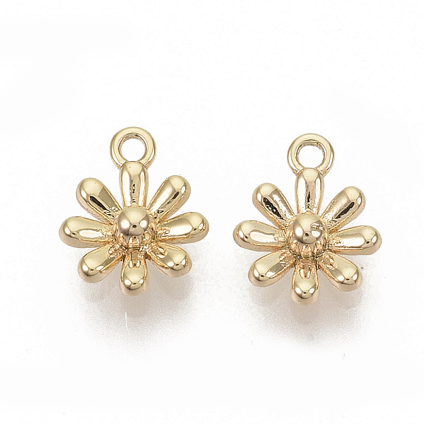 PandaHall Brass Charms, Nickel Free, Flower, Real 18K Gold Plated, 8.5x7x2.5mm, Hole: 1mm Brass Flower
PandaHall Brass Charms, Nickel Free, Flower, Real 18K Gold Plated, 8.5x7x2.5mm, Hole: 1mm Brass Flower