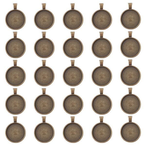 PandaHall Alloy Pendant Cabochon Settings, Plain Edge Bezel Cups, DIY Findings for Jewelry Making, Antique Bronze, Tray: 24.5mm, 37x28x6.5mm...
PandaHall Alloy Pendant Cabochon Settings, Plain Edge Bezel Cups, DIY Findings for Jewelry Making, Antique Bronze, Tray: 24.5mm, 37x28x6.5mm...