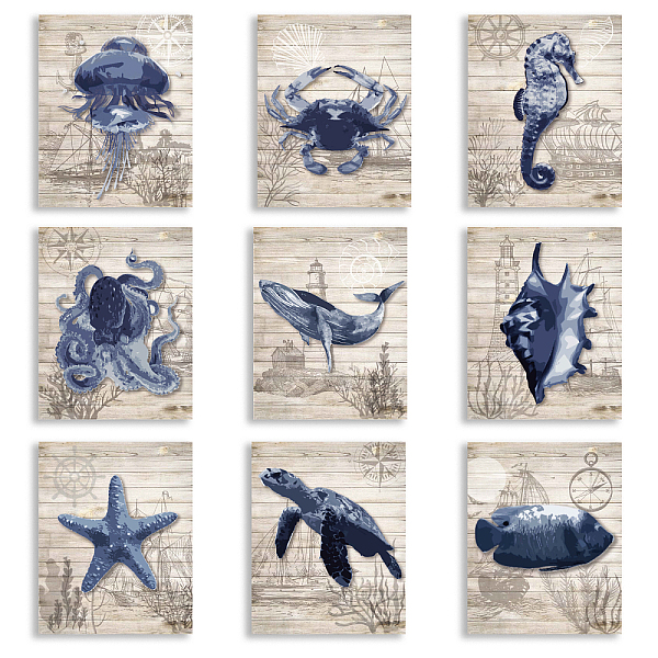 PandaHall SUPERDANT Ocean Theme Canvas Wall Art Unframed Prints Art 9 Styles Sea Animal Decorative Painting Octopus Pictures Crab Seaturtle...
PandaHall SUPERDANT Ocean Theme Canvas Wall Art Unframed Prints Art 9 Styles Sea Animal Decorative Painting Octopus Pictures Crab Seaturtle...