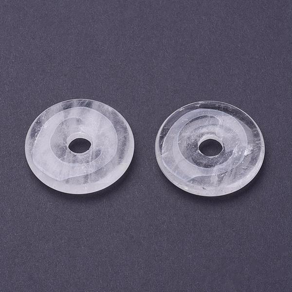 PandaHall Natural Quartz Crystal Pendants, Rock Crystal Pendants, Donut/Pi Disc, Donut Width: 11.5~12mm, 29~30x5~6mm, Hole: 6mm Quartz..., Clear
PandaHall Natural Quartz Crystal Pendants, Rock Crystal Pendants, Donut/Pi Disc, Donut Width: 11.5~12mm, 29~30x5~6mm, Hole: 6mm Quartz..., Clear