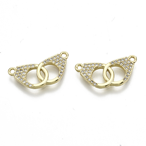 PandaHall Brass Micro Pave Clear Cubic Zirconia Links Connectors, Handcuffs, Nickel Free, Real 16K Gold Plated, 10x22x2mm, Hole: 1.2mm...
PandaHall Brass Micro Pave Clear Cubic Zirconia Links Connectors, Handcuffs, Nickel Free, Real 16K Gold Plated, 10x22x2mm, Hole: 1.2mm...
