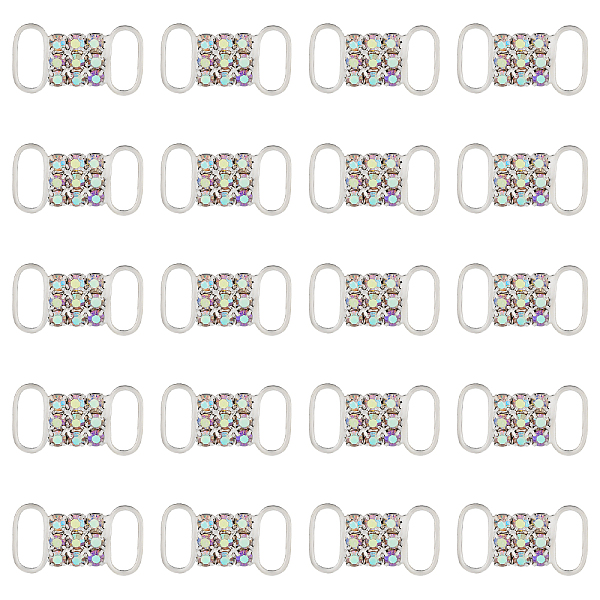 PandaHall CHGCRAFT 20Pcs Brass Rhinestone Buckles, Garment Accessories, Rectangle, Crystal AB, 21~21.5x12x3mm, Hole: 10x4mm Brass+Rhinestone..., Clear
PandaHall CHGCRAFT 20Pcs Brass Rhinestone Buckles, Garment Accessories, Rectangle, Crystal AB, 21~21.5x12x3mm, Hole: 10x4mm Brass+Rhinestone..., Clear