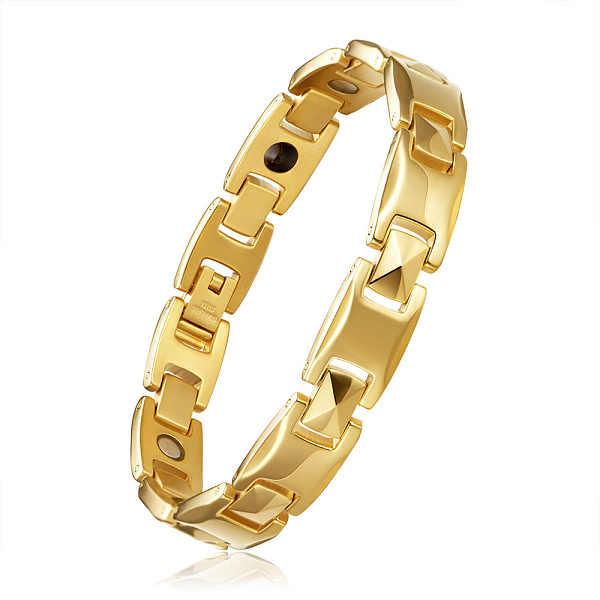 PandaHall SHEGRACE Stainless Steel Panther Chain Watch Band Bracelets, with Watch Band Clasps, Golden, 8-1/4 inch(21cm) Stainless Steel
PandaHall SHEGRACE Stainless Steel Panther Chain Watch Band Bracelets, with Watch Band Clasps, Golden, 8-1/4 inch(21cm) Stainless Steel