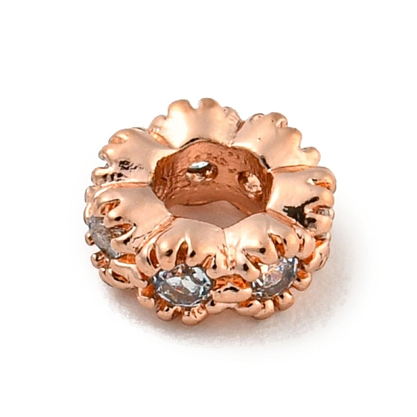 PandaHall Brass Micro Pave Clear Cubic Zirconia Beads, Flat Round, Rose Gold, 6x2.5mm, Hole: 2.8mm Brass+Cubic Zirconia Flat Round Clear
PandaHall Brass Micro Pave Clear Cubic Zirconia Beads, Flat Round, Rose Gold, 6x2.5mm, Hole: 2.8mm Brass+Cubic Zirconia Flat Round Clear