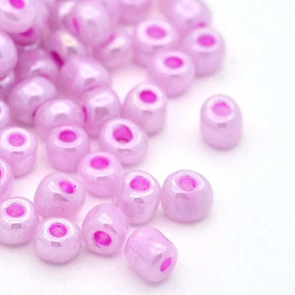 PandaHall 12/0 Ceylon Round Glass Seed Beads, Medium Orchid, Size: about 2mm in diameter, hole:1mm, about 3303pcs/50g Glass Purple
PandaHall 12/0 Ceylon Round Glass Seed Beads, Medium Orchid, Size: about 2mm in diameter, hole:1mm, about 3303pcs/50g Glass Purple
