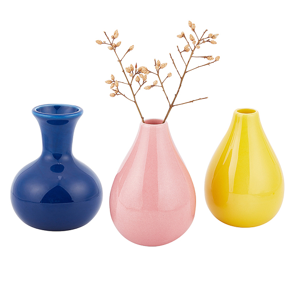 PandaHall 3Pcs 3 Style Ceramic Thin Neck Vases, Display Decoration, Flower Holder, Mixed Color, 70.5~78x99~101.5mm, Inner Diameter: 16~33mm..., Multicolor
PandaHall 3Pcs 3 Style Ceramic Thin Neck Vases, Display Decoration, Flower Holder, Mixed Color, 70.5~78x99~101.5mm, Inner Diameter: 16~33mm..., Multicolor
