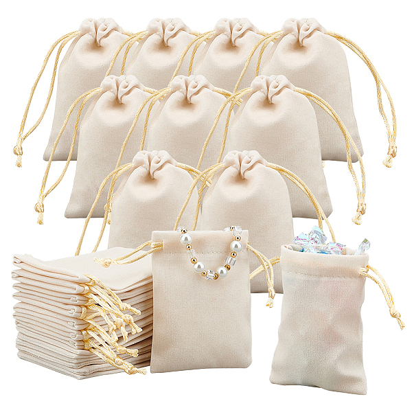 PandaHall 30 Pcs White Jewelry Velvet Drawstring Bags, 2.8x3.6 Wedding Gift Fabric Drawstring Bags Velvet Cloth Jewelry Pouches for Wedding...
PandaHall 30 Pcs White Jewelry Velvet Drawstring Bags, 2.8x3.6 Wedding Gift Fabric Drawstring Bags Velvet Cloth Jewelry Pouches for Wedding...