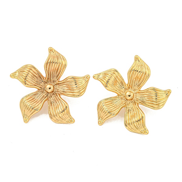PandaHall 304 Stainless Steel Ear Studs, Flower, Golden, 30x31mm 304 Stainless Steel Flower
PandaHall 304 Stainless Steel Ear Studs, Flower, Golden, 30x31mm 304 Stainless Steel Flower