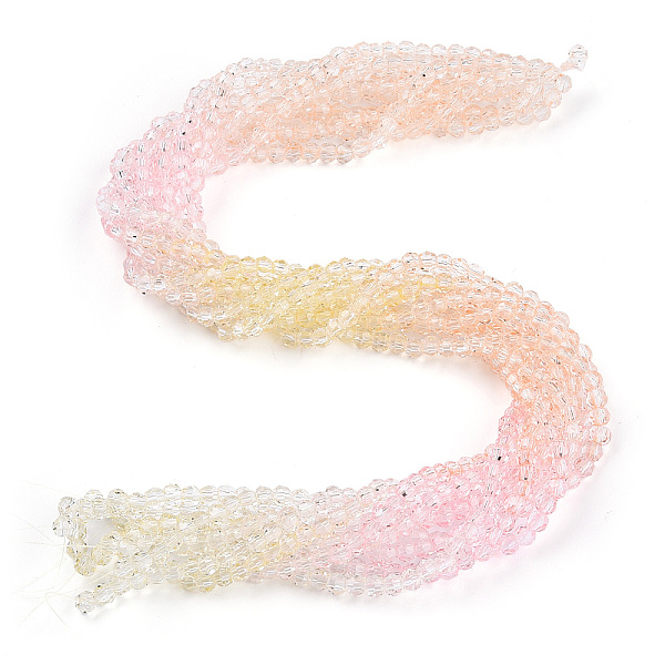 PandaHall Transparent Glass Beads Strands, Segmented Multi-color Beads, Faceted(32 Facets), Round, Pink, 4~4.5mm, Hole: 1mm, about...
PandaHall Transparent Glass Beads Strands, Segmented Multi-color Beads, Faceted(32 Facets), Round, Pink, 4~4.5mm, Hole: 1mm, about...
