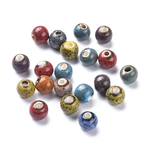 PandaHall Fancy Aantiqued Glazed Porcelain Beads, Round, Mixed Color, 6mm, Hole: 1.5mm Porcelain Round Multicolor
PandaHall Fancy Aantiqued Glazed Porcelain Beads, Round, Mixed Color, 6mm, Hole: 1.5mm Porcelain Round Multicolor