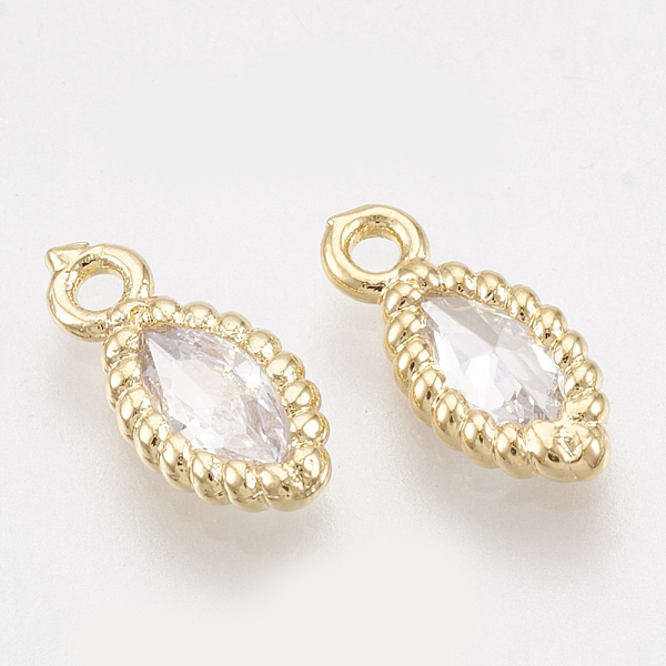 PandaHall Brass Cubic Zirconia Charms, Horse Eye, Clear, Real 18K Gold Plated, 10x5x1.5mm, Hole: 1.2mm Brass+Cubic Zirconia Horse Eye Clear
PandaHall Brass Cubic Zirconia Charms, Horse Eye, Clear, Real 18K Gold Plated, 10x5x1.5mm, Hole: 1.2mm Brass+Cubic Zirconia Horse Eye Clear
