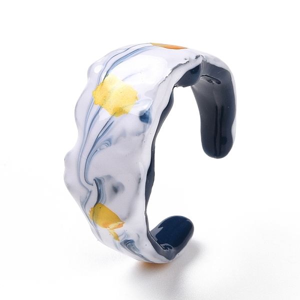 PandaHall Brass Enamel Open Cuff Ring for Women, White, 4~9.5mm, US Size 6(16.5mm) Brass White
PandaHall Brass Enamel Open Cuff Ring for Women, White, 4~9.5mm, US Size 6(16.5mm) Brass White