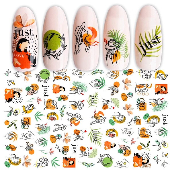 PandaHall Nail Art Stickers, Self-adhesive, For Nail Tips Decorations, Girl Pattern, Colorful, 123x80mm Paper Human
PandaHall Nail Art Stickers, Self-adhesive, For Nail Tips Decorations, Girl Pattern, Colorful, 123x80mm Paper Human