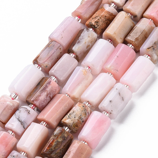 PandaHall Natural Pink Opal Beads Strands, Faceted, Column, 8~11x6~8x5~7mm, Hole: 1mm, about 15~17pcs/strand, 7.28~7.48 inch Pink Opal...
PandaHall Natural Pink Opal Beads Strands, Faceted, Column, 8~11x6~8x5~7mm, Hole: 1mm, about 15~17pcs/strand, 7.28~7.48 inch Pink Opal...