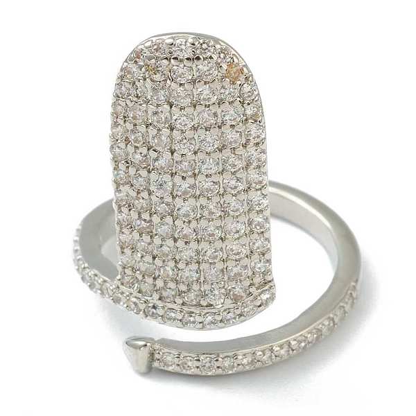 PandaHall Brass Cubic Zirconia Cuff Rings, Open Rings, White, Inner Diameter: 16.5mm Brass+Cubic Zirconia White
PandaHall Brass Cubic Zirconia Cuff Rings, Open Rings, White, Inner Diameter: 16.5mm Brass+Cubic Zirconia White