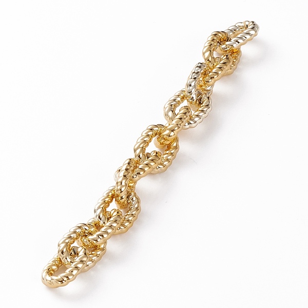 PandaHall Handmade CCB Plastic Cable Chains, Twisted, Golden, 19x14x4mm, 39.37 inch(1m)/strand Plastic
PandaHall Handmade CCB Plastic Cable Chains, Twisted, Golden, 19x14x4mm, 39.37 inch(1m)/strand Plastic