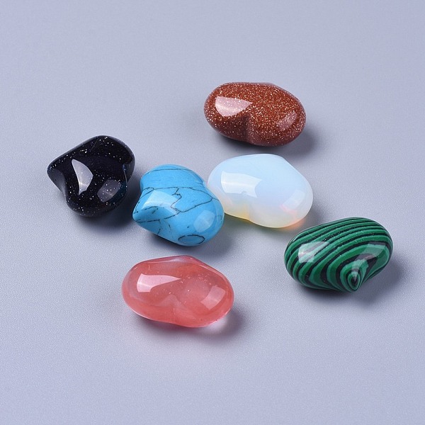 PandaHall Synthetic Mixed Gemstone Beads, No Hole/Undrilled, Heart, 20x25x11~13mm Mixed Stone Heart Multicolor
PandaHall Synthetic Mixed Gemstone Beads, No Hole/Undrilled, Heart, 20x25x11~13mm Mixed Stone Heart Multicolor
