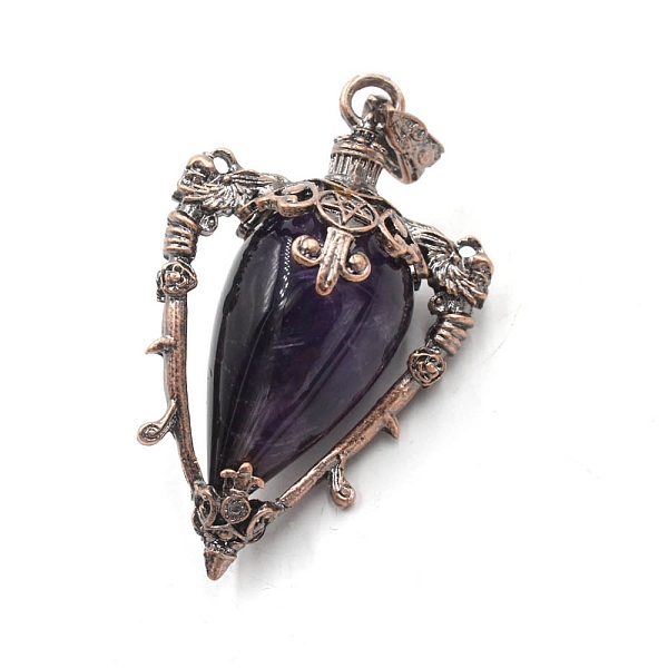 PandaHall Natural Amethyst Point Pendulum Pendants, with Red Copper Brass Findings, Triangle, 54x35x23mm Amethyst Triangle
PandaHall Natural Amethyst Point Pendulum Pendants, with Red Copper Brass Findings, Triangle, 54x35x23mm Amethyst Triangle