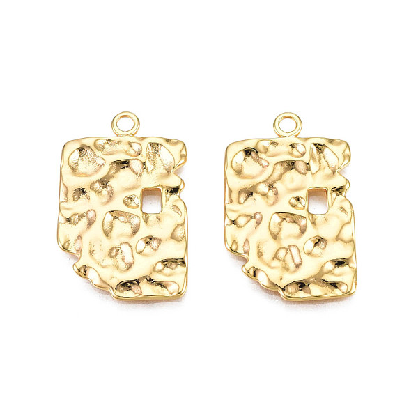 PandaHall Brass Pendants, Textured, Nuggets, Cadmium Free & Nickel Free & Lead Free, Real 18K Gold Plated, 23.5x15x1.5mm, Hole: 1.8mm Brass...
PandaHall Brass Pendants, Textured, Nuggets, Cadmium Free & Nickel Free & Lead Free, Real 18K Gold Plated, 23.5x15x1.5mm, Hole: 1.8mm Brass...
