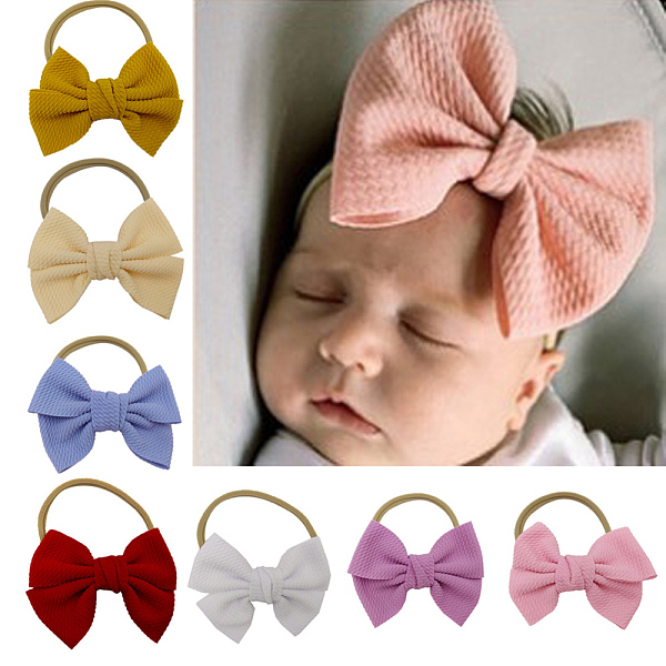 PandaHall Nylon Elastic Baby Headbands, for Girls, Hair Accessories, Bowknot, Mixed Color, 110x90mm Nylon Multicolor
PandaHall Nylon Elastic Baby Headbands, for Girls, Hair Accessories, Bowknot, Mixed Color, 110x90mm Nylon Multicolor