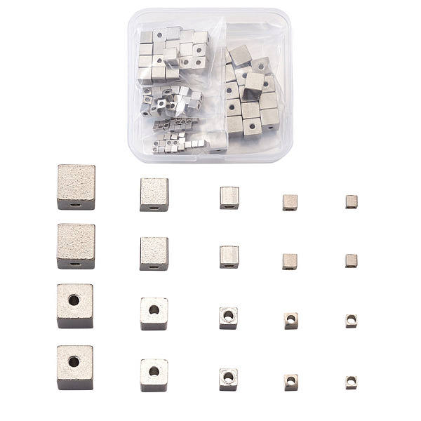 PandaHall 304 Stainless Steel Beads, Cube, Stainless Steel Color, 3~8x3~8x3~8mm, Hole: 1.6~2mm, 100pcs/box 304 Stainless Steel Cube
PandaHall 304 Stainless Steel Beads, Cube, Stainless Steel Color, 3~8x3~8x3~8mm, Hole: 1.6~2mm, 100pcs/box 304 Stainless Steel Cube