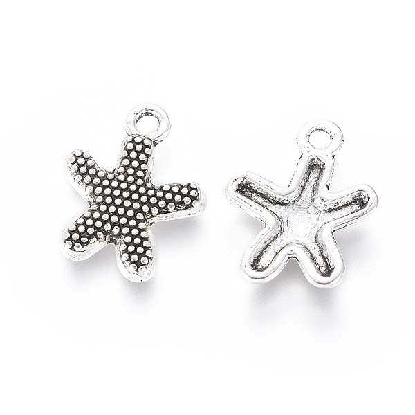 PandaHall Tibetan Style Alloy Pendants, Lead Free and Cadmium Free, Antique Silver, Starfish/Sea Stars, 13mm wide, 17mm long, hole: 2mm...
PandaHall Tibetan Style Alloy Pendants, Lead Free and Cadmium Free, Antique Silver, Starfish/Sea Stars, 13mm wide, 17mm long, hole: 2mm...
