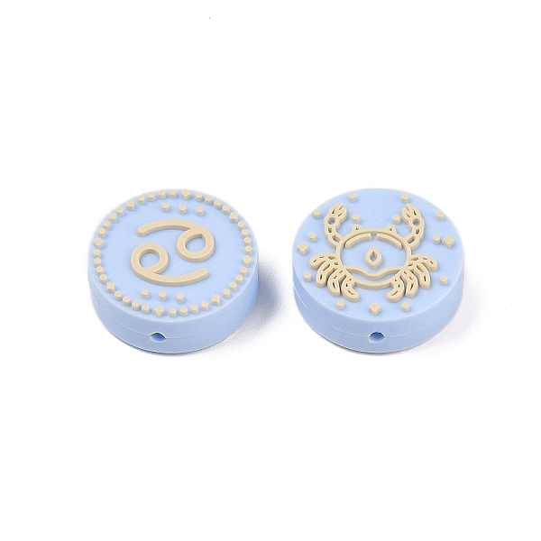 PandaHall Food Grade Silicone Focal Beads, Silicone Teething Beads, Round with Twelve Constellations, Cancer, 25x9.5mm, Hole: 2.5mm Silicone..., Orange
PandaHall Food Grade Silicone Focal Beads, Silicone Teething Beads, Round with Twelve Constellations, Cancer, 25x9.5mm, Hole: 2.5mm Silicone..., Orange
