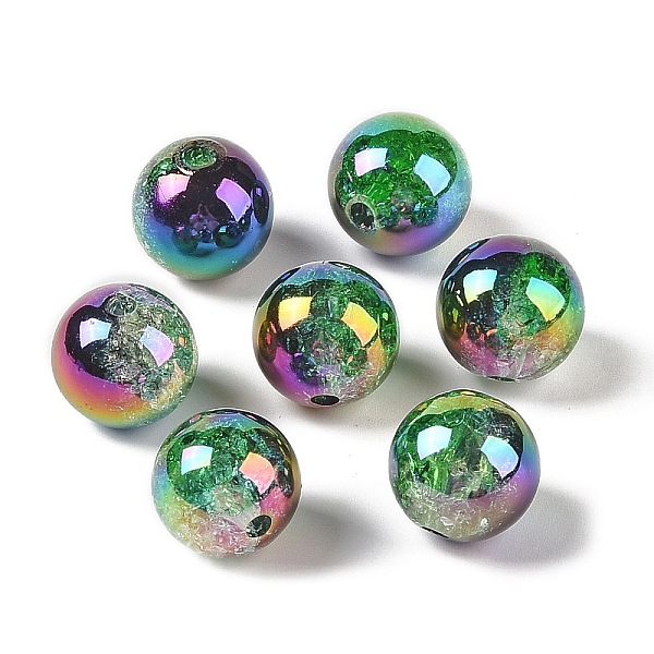 PandaHall UV Plating Opaque Crackle Two-tone Acrylic Beads, Round, Dark Green, 16mm, Hole: 2.7mm Acrylic Round
PandaHall UV Plating Opaque Crackle Two-tone Acrylic Beads, Round, Dark Green, 16mm, Hole: 2.7mm Acrylic Round