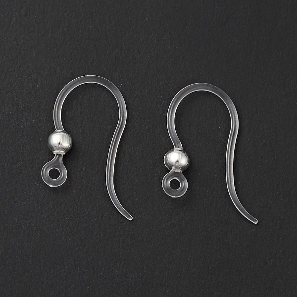 PandaHall Transparent Resin Earring Hooks, with 316 Stainless Steel Round Beads and Horizontal Loop, Silver, 16x12x3mm, Hole: 1.2mm, 21..., Clear
PandaHall Transparent Resin Earring Hooks, with 316 Stainless Steel Round Beads and Horizontal Loop, Silver, 16x12x3mm, Hole: 1.2mm, 21..., Clear